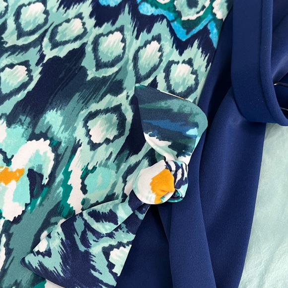 Maxine Women's Ikat Border Bandeau One Piece Swimsuit Size 8 New! - Picture 13 of 14